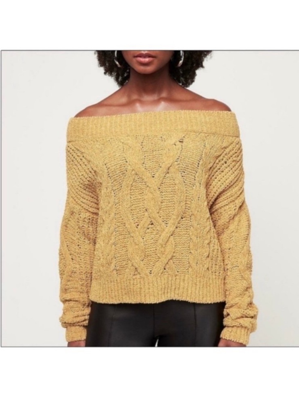 Off The Shoulder Knit Sweater